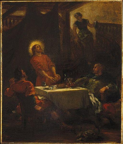 Eugene Delacroix Disciples at Emmaus oil painting image